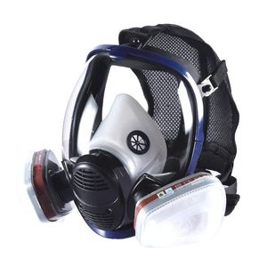 Full Face dust gas mask high quality One-piece Full face respirator mask Spray paint smoke Synthesis protective mask accepts 3M filters