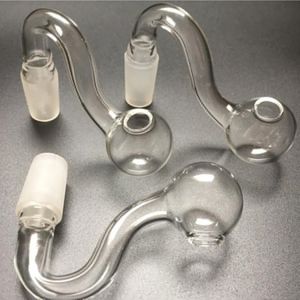 10mm Male Joint Thick Pyrex Glass Oil Burner Pipe Tobacco Transparent Bowl Hookahs Adapter Bong Pipes Smoking Shisha Tube Smoke Pipe Nail Burning Jumbo Accessories