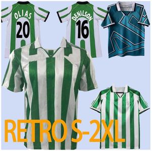 76 77 95 97 Gerçek Betiş Retro Eve Uzakta Futbol Formaları Gerçek Betiler Maçı Yıpranmış Menendez Finidi 25 Rios 21 Finidi 11 Futbol Formaları Maillot De Foot