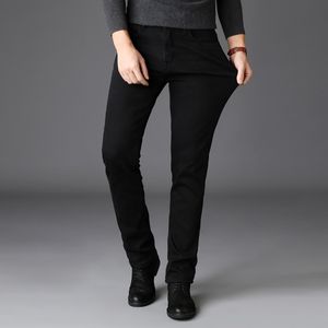 Neue Business-Jeans, klassisch, All-Match, schwarz, hochwertige, weiche Stretch-Jeans, Business-Mode, lässige Denim-Hosen, Marken-Männer 201117