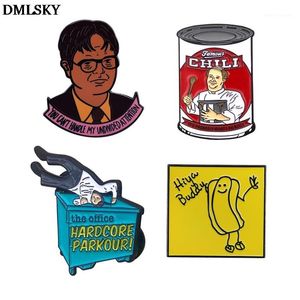 Булавки, броши DMLSKY Office Fun Metal Enamel Pins и для женщин Мужские лацковицы PIN-код Рюкзак шляпа Значок Детские подарки M44071