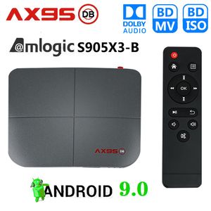 AX95 DB Android 9.0 TV Box Amlogic S905X3 4GB+32GB/64GB Unterstützt Dual 2,4G+5G Wifi 8K
