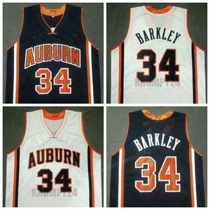 Niestandardowe retro # 34 Charles Barkley College Koszykówka Jersey Męskie Wszystkie zszyte Dowolny rozmiar 2xS-3XL 4XL 5XL Nazwa lub numer