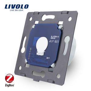 Livolo Podstawa ekranu dotykowego ZigBee Switch Wall Light Smart przełącznik, bez szklanego panelu, standard UE, AC 220 ~ 250V, VL-C701Z T200605