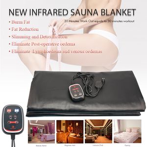 Única zona de aquecimento muito Blanket infravermelho Slimming Sauna Blanket drenagem linfática Body Detox Início Corpo Drenagem Linfática