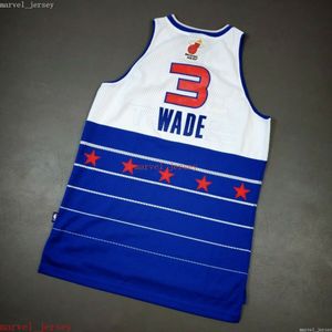 Özel Dikişli Dwyane Wade 2006 Tüm Yıldız Swingman Jersey XS-6XL Erkek Gerileme Basketbol Formaları Ucuz Erkek Kadın Gençlik