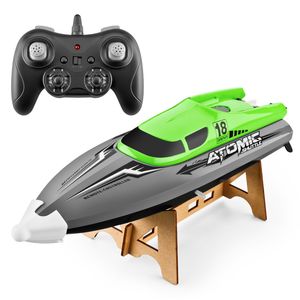 Funk-RC-Boot, Hochgeschwindigkeits-Ruderboot, ferngesteuertes Boot, 7,4-V-Kapazität, Batterie, Doppelmotor, 30 km pro Stunde, Spielzeug