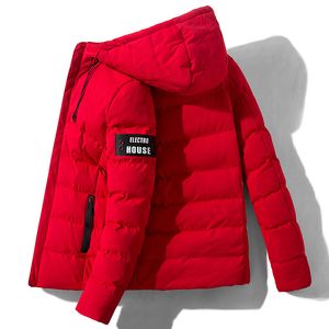 Sonbahar ve Kış Pamuk erkek Kısa Kapüşonlu Ceket Kış Kalın Yastıklı Ceket Kore Tarzı Trendy Yastıklı Ceket Top 201214
