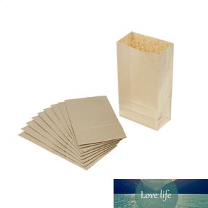 10 pezzi sacchetto di carta kraft marrone sacchetti regalo imballaggio biscotti caramelle cibo zattera pane biscotto pane noci snack pacchetto di cottura