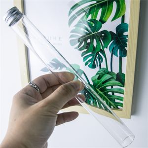 25x230mm пустые стеклянные бутылки с винтовым алюминиевым колпачком Длинные Glycyrrhiza Сладости Мед Бутылочки для бутылочки 90мл Ваза баночках 24pcs