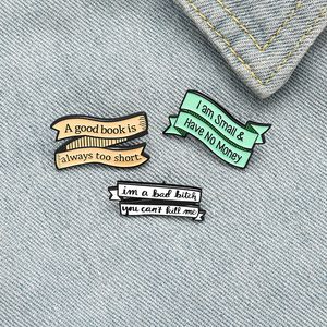 Kreative Cartoon Brief label Emaille Pins Farben Charakter Buch Geld Broschen Für Freunde Geschenk Lapl Pins Hemd Kleidung