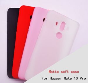 Matte Soft Fundas Fodraler för Huawei Y7 Prime 2017 Nova 2 2I 33I HONOR 8X 6X 6A 7X P9 P10 P20 MATE 10 ära 8 P8 Lite 2017 fall