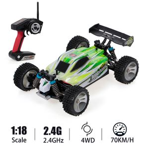 4Wltoys A959-B 1:18 2.4GHZWD RC CAR 70KM/H高速RCレーシングカー電気リモコン車オフロードカーおもちゃ