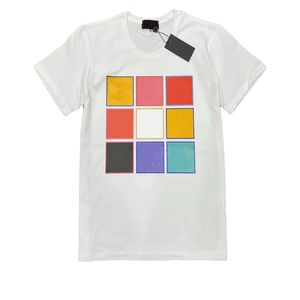デザイナーメンズデザイナーTシャツカジュアルマンレディース高品質レタープリントラウンドネックスリーブブラックホワイト