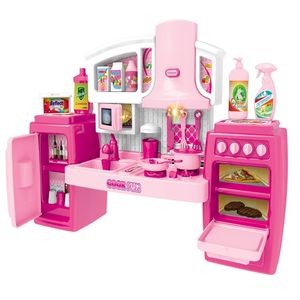 2020 Neues Kochspielzeug-Set mit Musik, großes und leichtes Kochspielzeug, Küchenspiel-Set, Küchenspielzeug für kleine Kinder, LJ201007