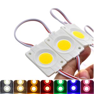 Modulo LED COB Striscia 2.4W Impermeabile DC12V per Pubblicità Esterna Insegne Luminose Lightbox Modulo LED FAI DA TE Stringa 20 Pz/lotto