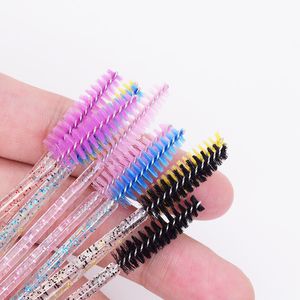 Wimpernbürste Einweg-Augenbrauenbürsten Mascara Wands Applikator Lash Curling Kamm Pfropfen Schönheit Make-up-Tool kostenloser Versand