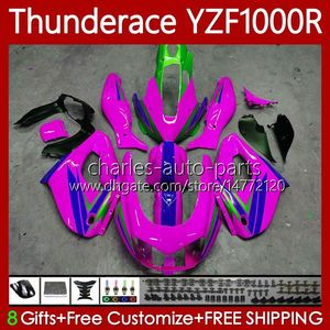 yamaha yzf1000r chunderace yzf 1000r 1000 R 96-07 Bodywork 87NO.144 광택 핑크 ZF-1000R 96 97 98 99 00 01 YZF1000-R 02 03 04 05 06 07 1996 2007 페어링 키트