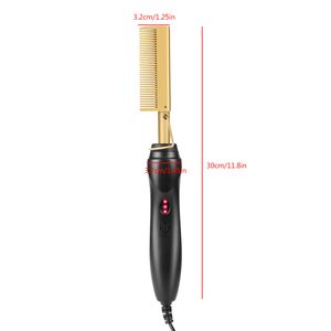 Straightener Heating Smooth Straightening Brush Corrugation Curling Iron Hair Curler Comb Multi-function Use314i