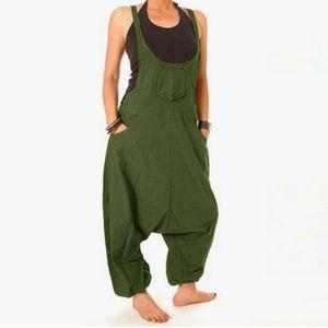 Frauen Baggy Overalls Damen Trägerhose Harem Overall Overalls Strampler Plus Size Onesies Lässiger Overall Riemchen Jogger Trikot1