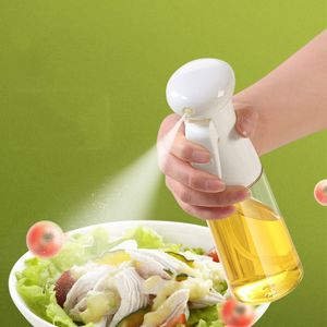 210 ml Köksredskap Plast / glas Olivoljesprutning Pump Sprutning Oljeflaska Sojasås kan burk potten läcksäker grill BBQ sallad bakning sprayers köksverktyg zl0302