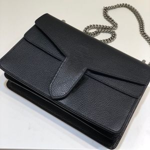 kutu ile Yeni Tasarımcı Klasik kaplan kafası donanım Disko Omuz Çantası yüksek kaliteli deri bayan Zincir çanta çantalar moda kadın Crossbody çanta 28cm 25cm 20cm