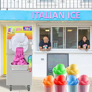 Eismaschine hart mit ETL-Zertifikat. Kommerzieller italienischer Sorbet-Hersteller, milchfrei, gesundes und nahrhaftes frisches Obst, Wasser