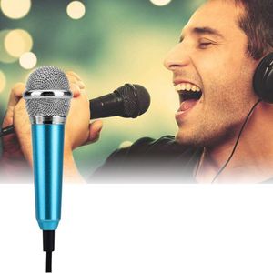 Microfones Mini Jack 3.5mm Studio Lavalier Microfone Profissional Mict Handheld para iPhone Samsung Karaoke