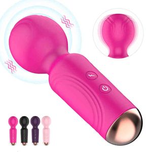 NXY Vibrators 10 Frequency Mini Sex Toys for Women AV Magic Wand Clitoris Stimulator Masturbator Dildo Adult 18 220106