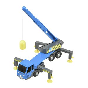Wholesale train accessories for sale - Group buy Multifunctional Train Toy Set Accessories Crane Truck Toy Vheicles Compatible with Wooden Tracks Railway LJ200930