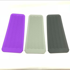 Silicone Heat Resistant Travel Mat Pouch For Curling Iron Hair Straightener Multi-function Non-slip Flat Styling Tool W1