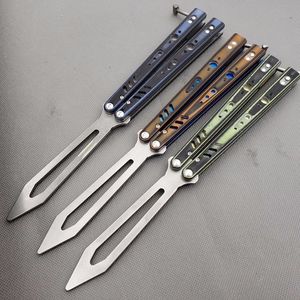 Balisong Rep Replicant Killer Bee Kelebek D2 G10 Tutuk Eğitmeni Eğitim Bıçak El Sanatları Dövüş Sanatları Koleksiyonu Knvies Xmas Hediye