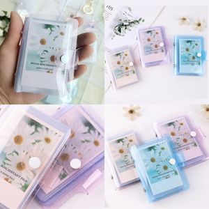 Jelly Color Photo Album for Mini Card Sticker Albums Photos Instax Transparent Glitter Cards Holder N2