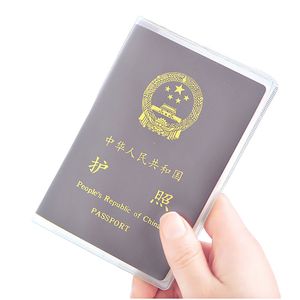 Прозрачное паспортное покрытие водонепроницаемое идентификационные аксессуары для туристических карт паспорта