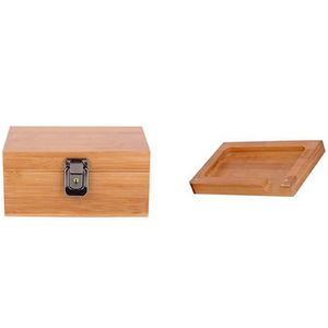 Fumo portatile di legno di bambù secco Herb Tabacco per sigarette Custodia per sigarette Preroll Roller Rolling Tray Grinder Storage Bong Container Scatola di legno Alta qualità DHL Free