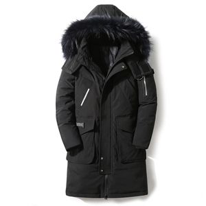 90%다운 재킷 새로운 겨울 남자 다운 재킷 고품질 분리 가능한 모피 칼라 남성 재킷 두꺼운 따뜻한 야외 윈드 스루 루프 201126