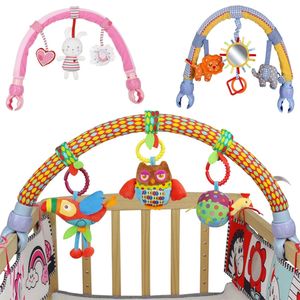 Baby Toys Mobile Rattles Infant Hanging Stroller Toy Cute Carton Rattle Educational Toys Baby Rattles Hanging Bed Developing Toy LJ201114