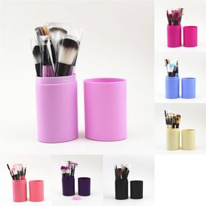 Compo A Escova de armazenamento Jars Set Plastic Pillar forma de barril Brushes Kit Man Made Fiber Cerdas Cosmetic Gadgets Moda portátil G2 8xy