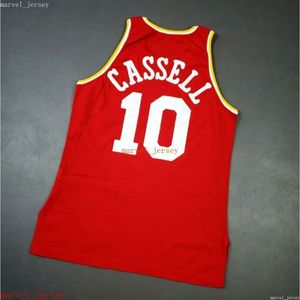 Custom Stitched Sam Cassell Champion Rookie Jersey XS-6XL Mens Throwbacks Basket Jerseys Billiga Män Kvinnor Ungdom