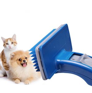 Pet Dog Grooming Automatic Hair Removal Comb Push Plate cat Massage Anti Shedding Comb One-Click