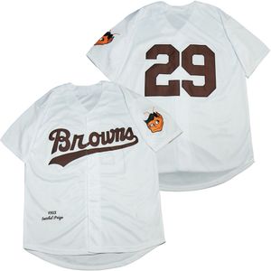 Borsa personalizzata Paige Jersey 1953 Pullover da baseball Bottone tutto cucito Home Away uomo donna gioventù