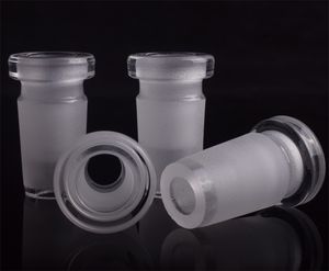 Acessórios para fumar Mini adaptador de vidro conversor 10mm a 14mm 18mm Conector redutor masculino feminino para Bongs de água de quartzo Banger Dab Rigs