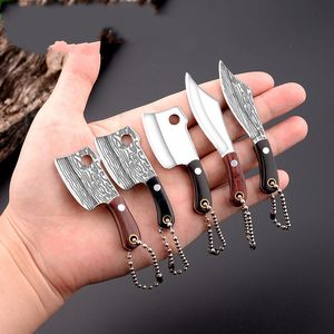 Mini Kitchen Knife Portable Stainless Steel Knife Demolition Express Collection Knifes Cut Fruit Keychain Ornament Gift 20220121 Q2