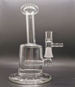 Narghilè Mini Recycler Oil Rigs Glass Bong Water Pipes 14mm Joint Size 5,5 pollici di altezza