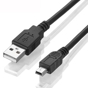 1.5M USB 2.0 Type A Male to 5P Mini USB data charger cable for Mp3 Mp4 Camera GPS 5pin T-Port V3 Cable DHL FEDEX EMS FREE