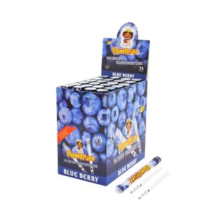 2021 Nuovo design Honeypuff Sapore di frutta Bacca blu Cono trasparente Tubo d'aria Filtro da 78 mm Una scatola 24 Tubo Ogni tubo 2 coni