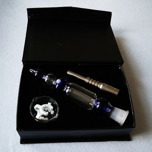 Mini-Nector-Kollektor-Kit mit Titan-Nagel-Dabber-Schale, 10 mm, 14 mm Nector-Kollektoren, Glasrohr mit Box, Kunststoff-Keck-Clip NC10