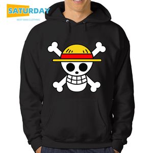 Men's Anime Luffy Fleece Hoodie Women Winter Manga Sweatshirts Boy Girl Clothes,Drop Ship 201113