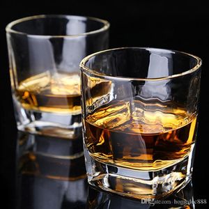 Whisky branco sem chumbo whisky 170ml copo de vidro liso boca copo rim superfície elegante espessura barra de barra de barras