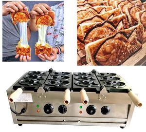 Macchina elettrica Taiyaki per macchine per il pane / Griglia per waffle per torta di pesce da 6 pezzi1